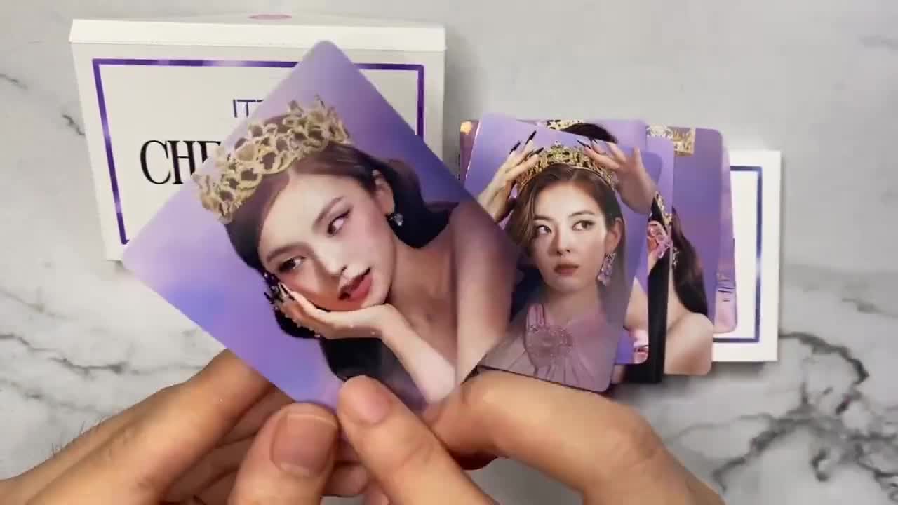 ITZY Checkmate Sneakers Kpop Photocards Purple Version 