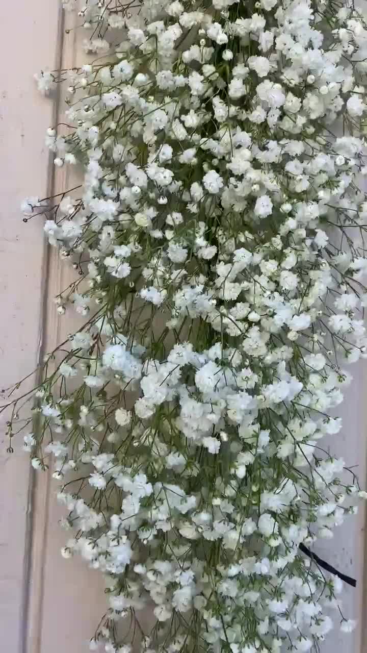 6 FT. Baby's Breath Garland White Floral Table Runner Rehearsal