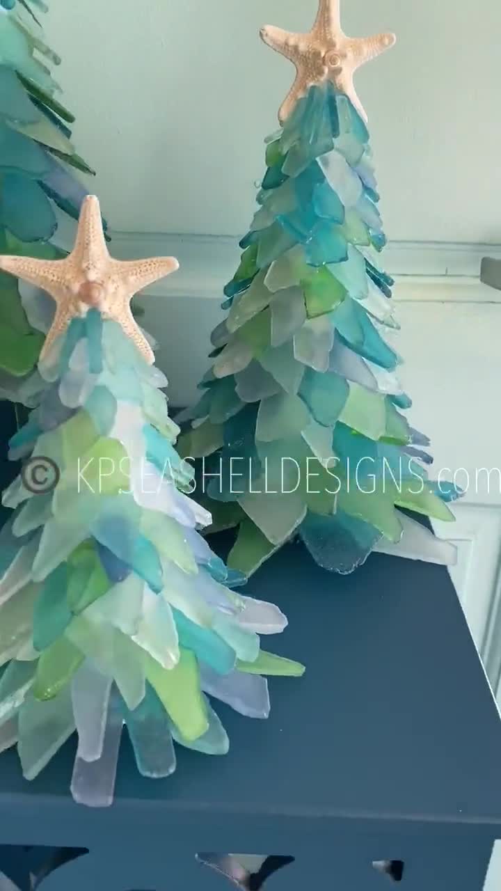 Sea Foam Sea Glass Christmas Tree 