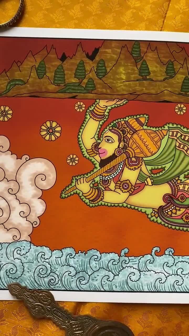 hanuman mural painting