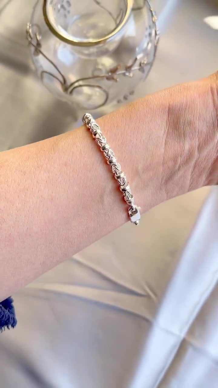 Konstantinos スターリングシルバーブレスレット　750 925ovalbeads-br1.jpg