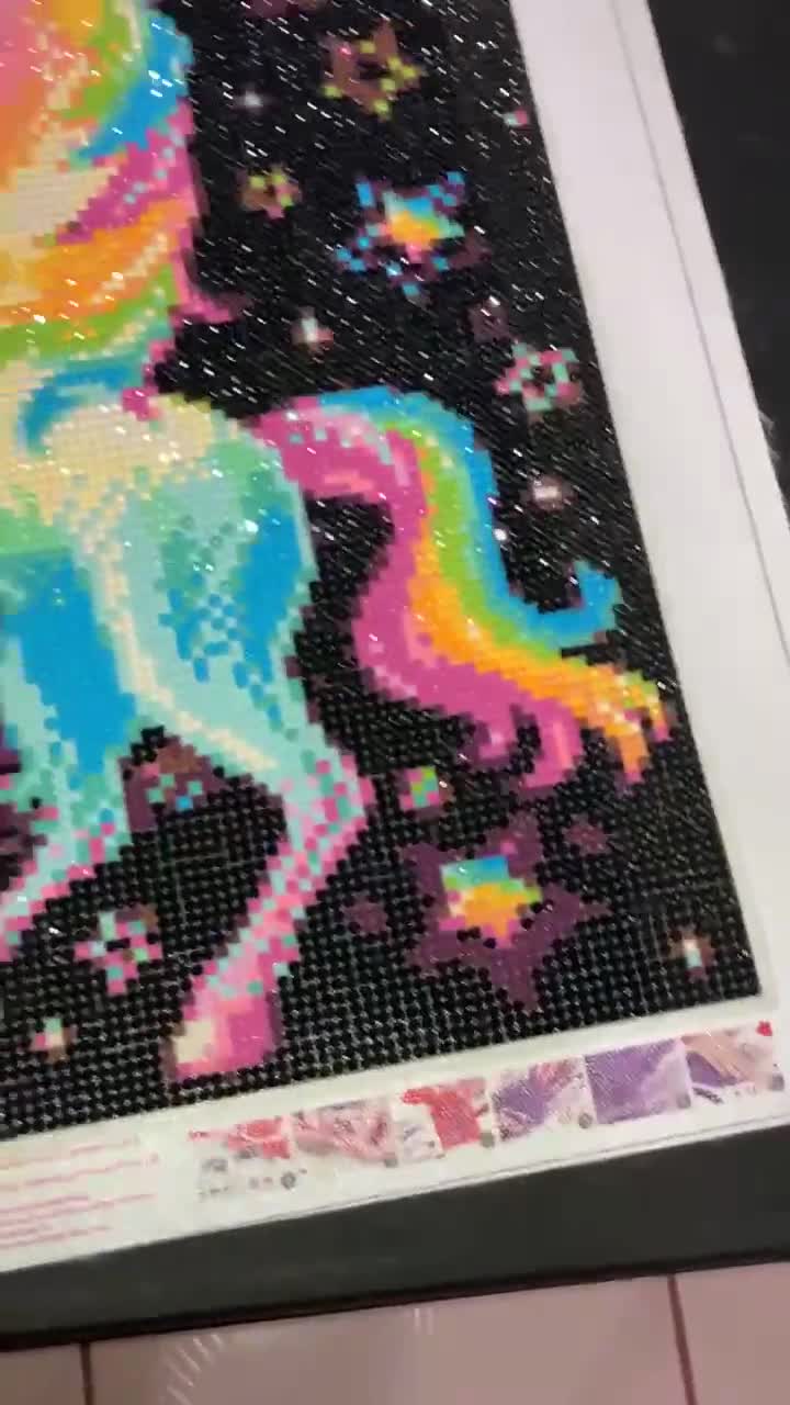 Finished Unicorn Diamond Art 