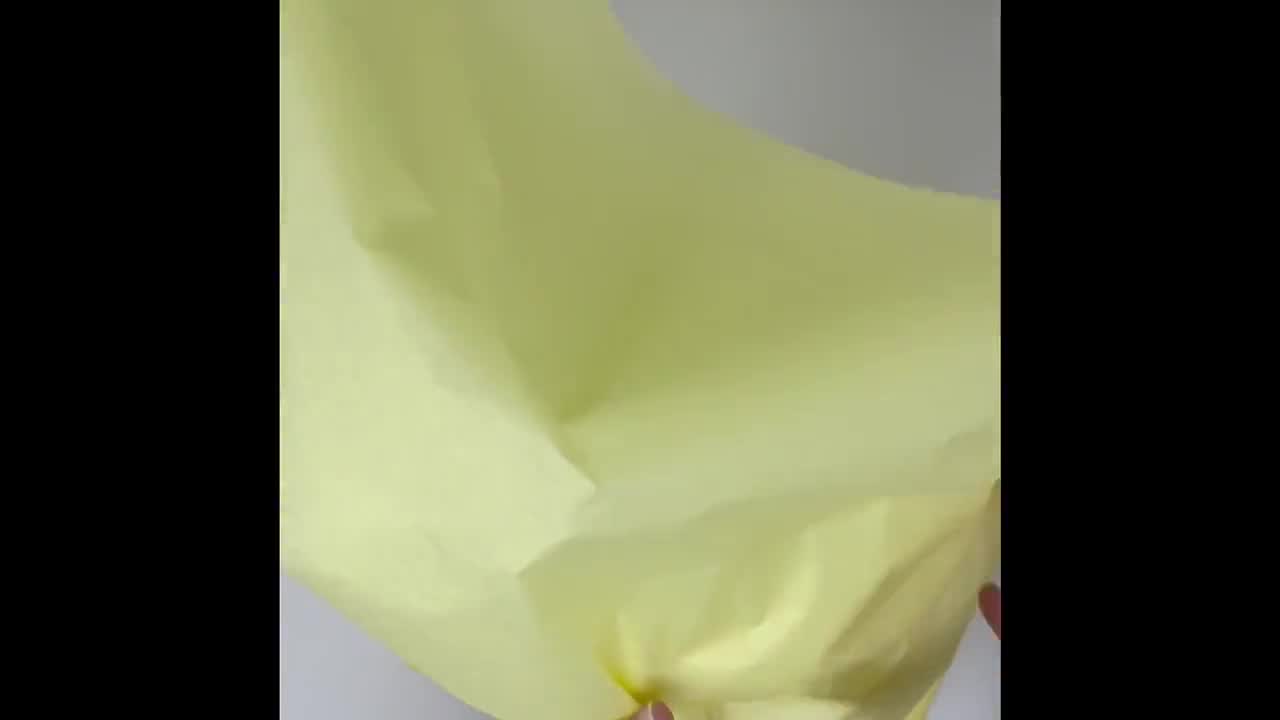 Yellow Tissue Paper 10-20 Sheets 20 X 30 Matte Premium Canary