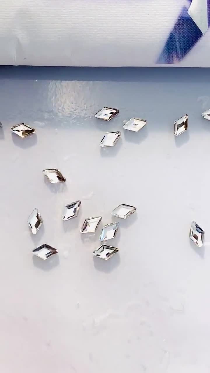 1440pcs Tooth Gems Preciosa® Crystal Pixie Dust AB Crystal Lead-free Gems  Nonhotfix Designs Foiled Rhinestones -  Norway