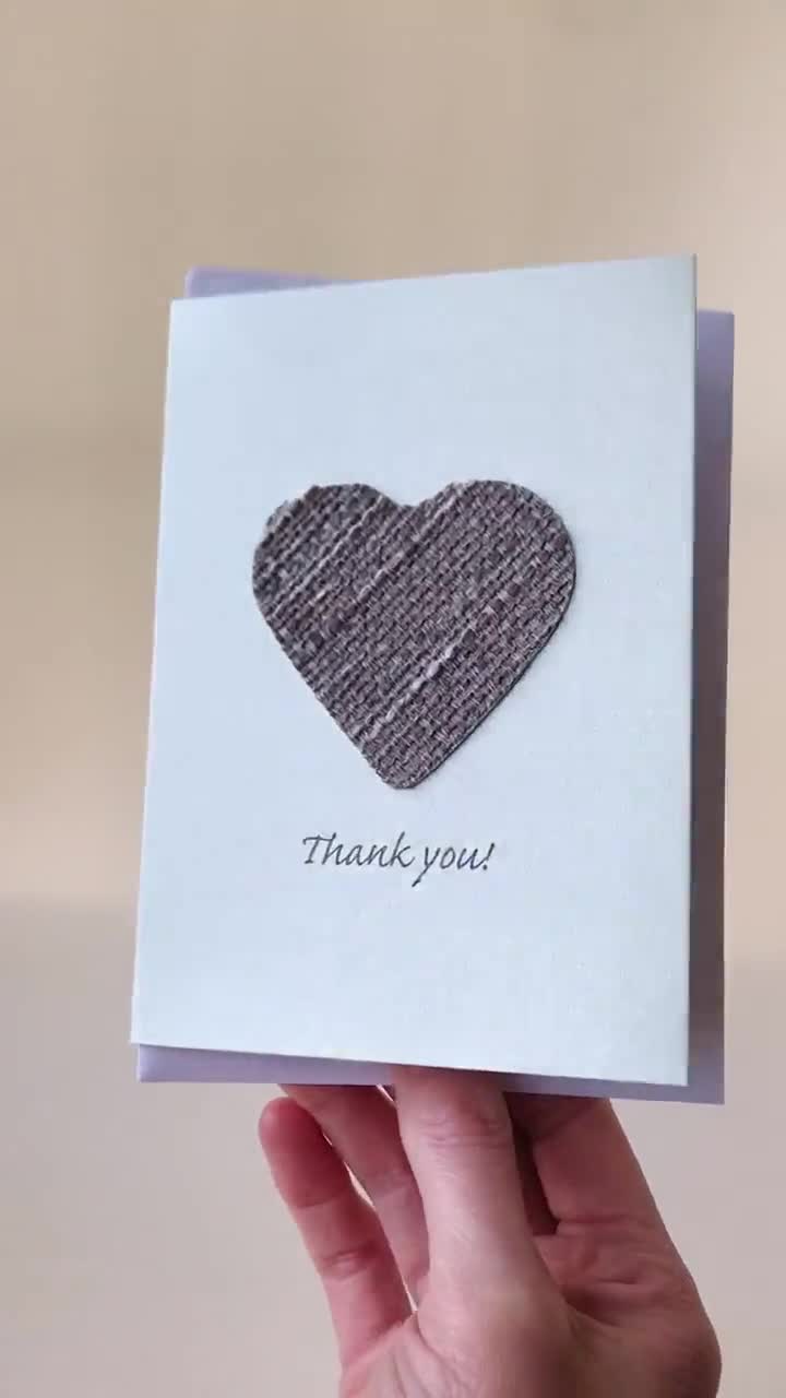 Thank You My Friend Note Card - Heart Punch Pack