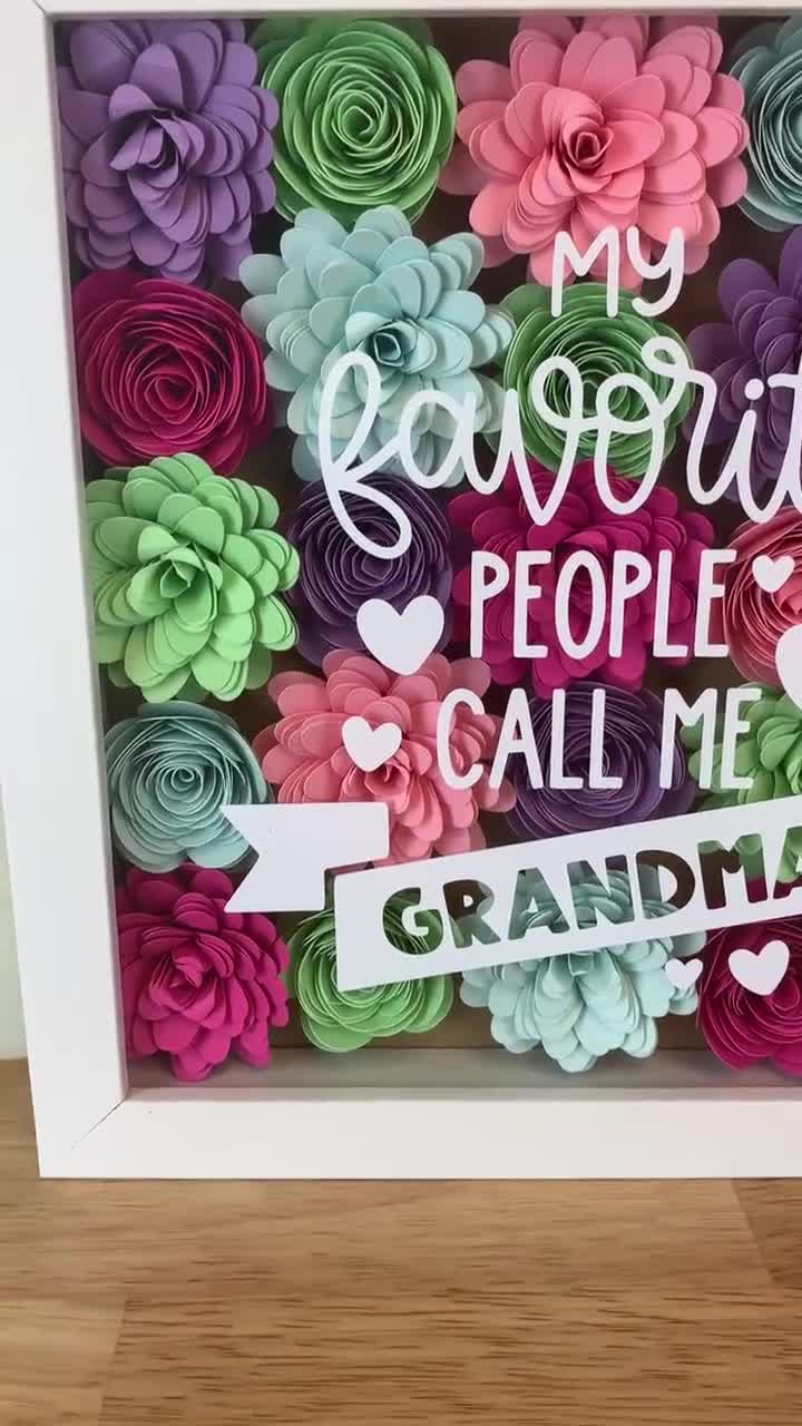 Best Mommy Ever - Gift for mom, grandma, grandpa, dad, aunt, sister -  Personalized Flower Shadow Box