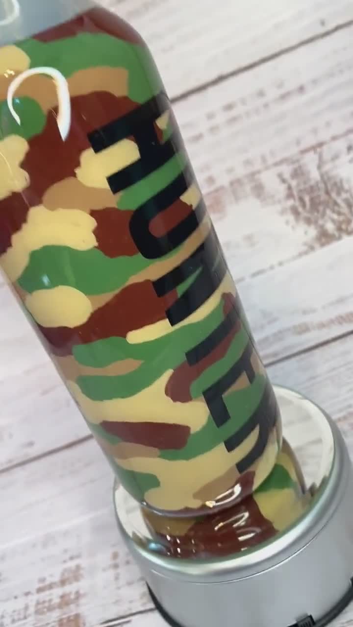 DR.BROWN BOTTLE- Baby Boy or Girl, Camo, Camouflage - Glitter Baby Bottle -  Custom, Personalized, custom color, Customizable