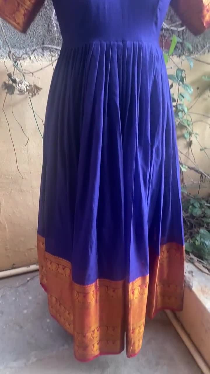 Anjana Sarees - 🥰🥰Beautiful kids pattu long frock ........... | Facebook