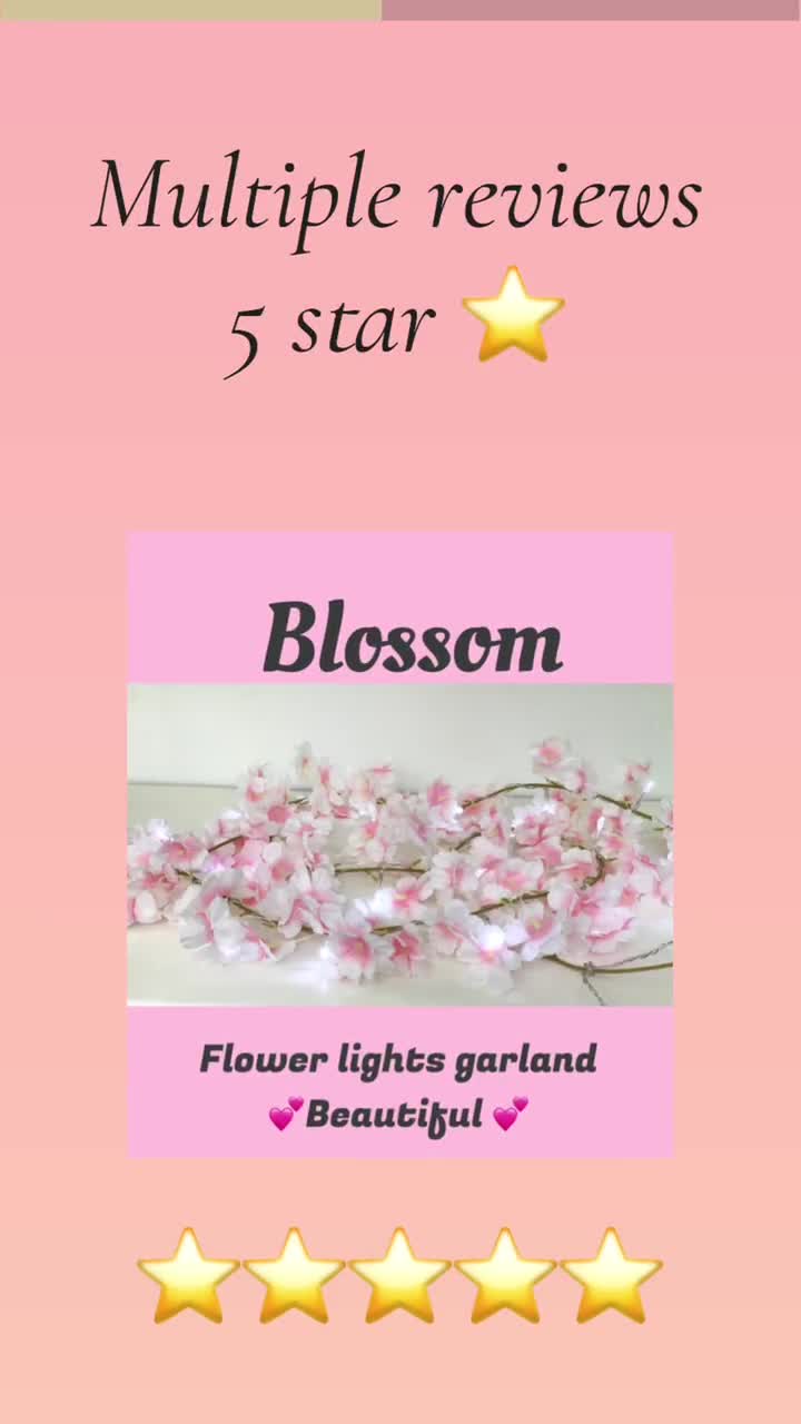 Guirlande Lumineuse Solaire En Forme De Cerisier En Fleurs - 8 Modes D'éclairage -  Couleur Chaude 12 Metres 100 Lumieres 98980116