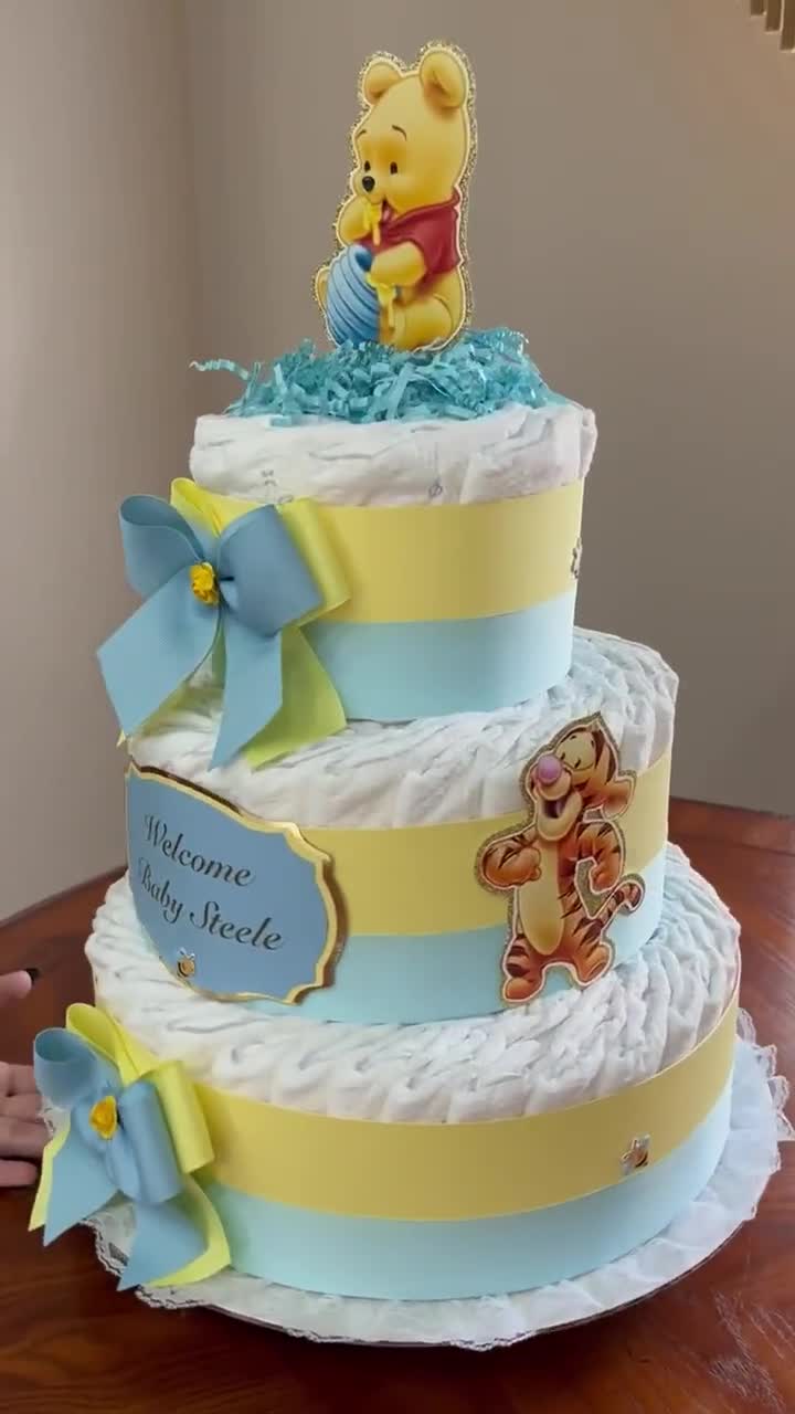 Winnie the Pooh and Friends Baby Shower Cake - Decorated - CakesDecor