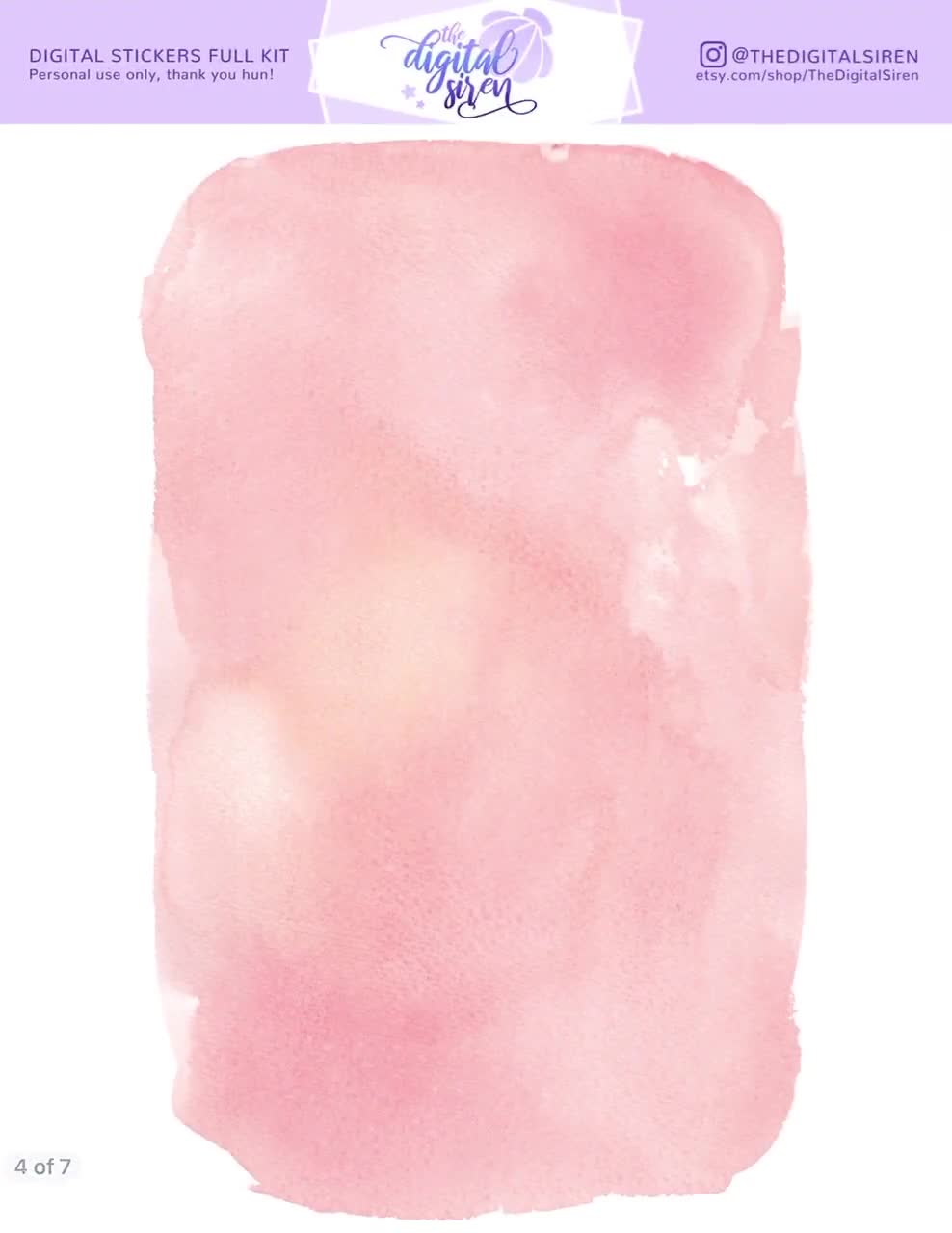 Watercolor Planner Stickers, Brush Strokes, Goodnotes Stickers (Digital Download) video poster