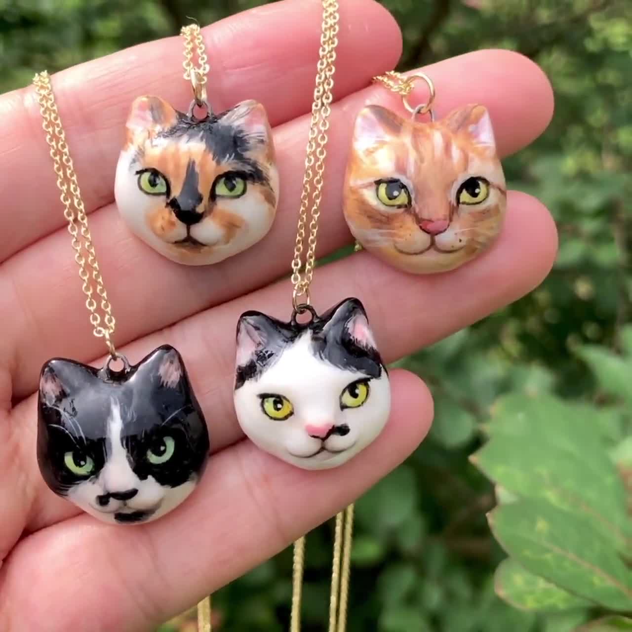 Acrylic Custom Cute Cat Keychains Clear Blank Mobile Phone Charms