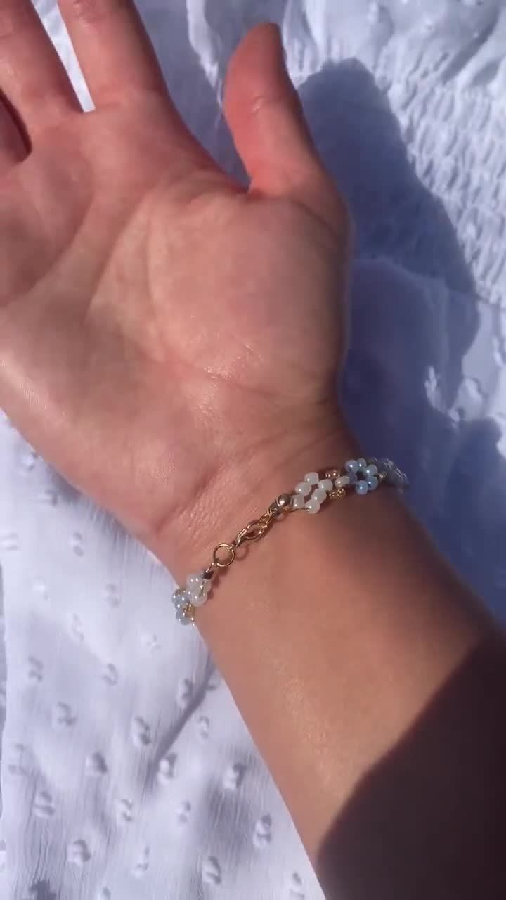 Mother of Pearl Flower Bracelet – Kraftkraken