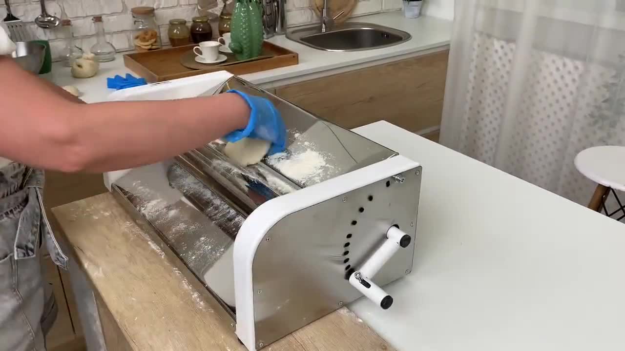 Laminadora Eléctrica De Masa De Pastelería Reversible,Rodillo  Croissant,Máquina De Láminas De Masa De Pan Para Galletas,Panadería,Oem -  Buy Ce