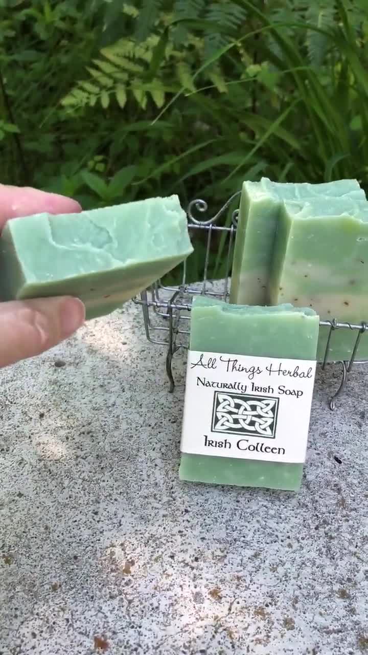 Peppermint Pumice Gardener's Herbal Soap Handcrafted Natural Soap, for the  Gardener, Gardeners Hand Scrub Bar Soap 