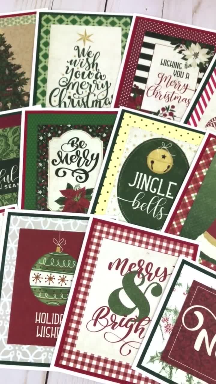 Rustic Christmas Cards Pack, Bulk Christmas Cards, Value Pack Cards,  Holiday Greeting Cards, Christmas Cards Set, Happy Holidays Card Set -   Schweiz