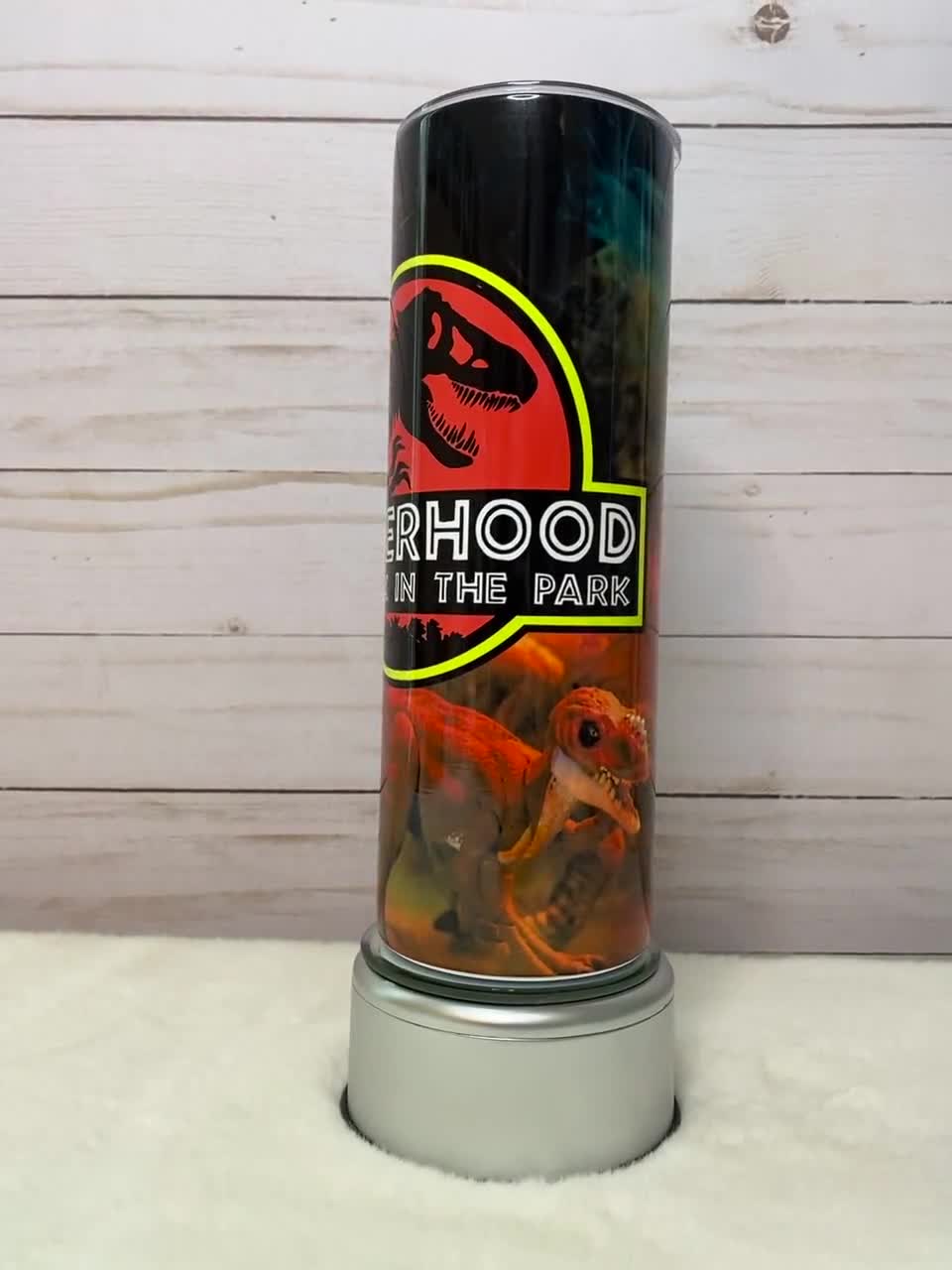 Fatherhood is A Walk in the Park jurassic Park Tumbler, 20oz, 30oz,  Jurassic Park Cup, Dad Gift, With Straw, Insulated Hot or Cold 