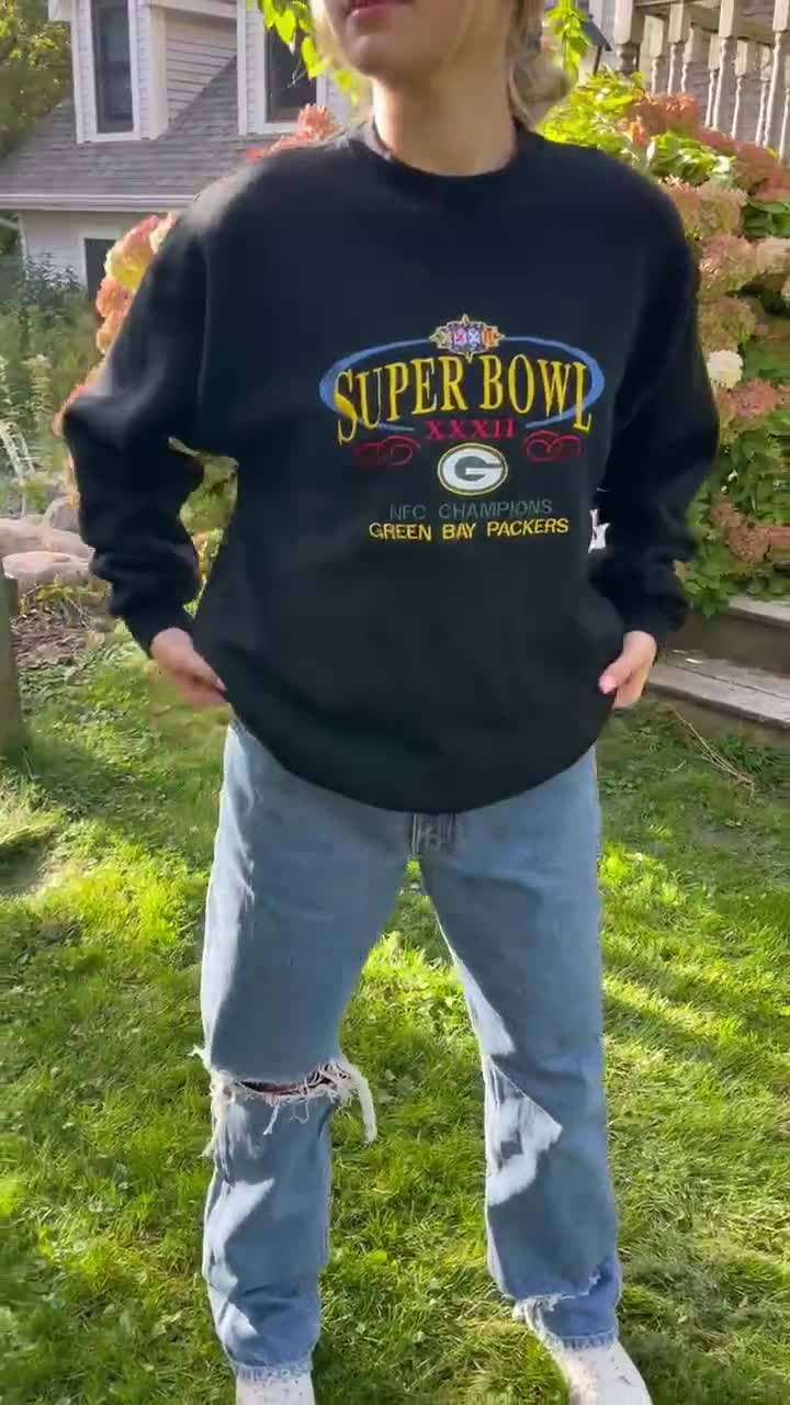 Vintage Green Bay Packers Crewneck Super Bowl Superbowl -   Israel