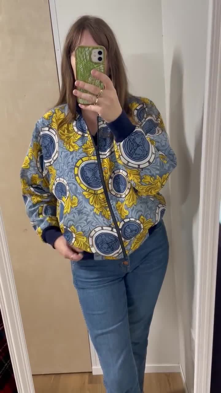 激レア90s VERSACE シアー ボンバージャケット ホワイト 90s VERSACE シアー ボンバージャケット ホワイト - メルカリ