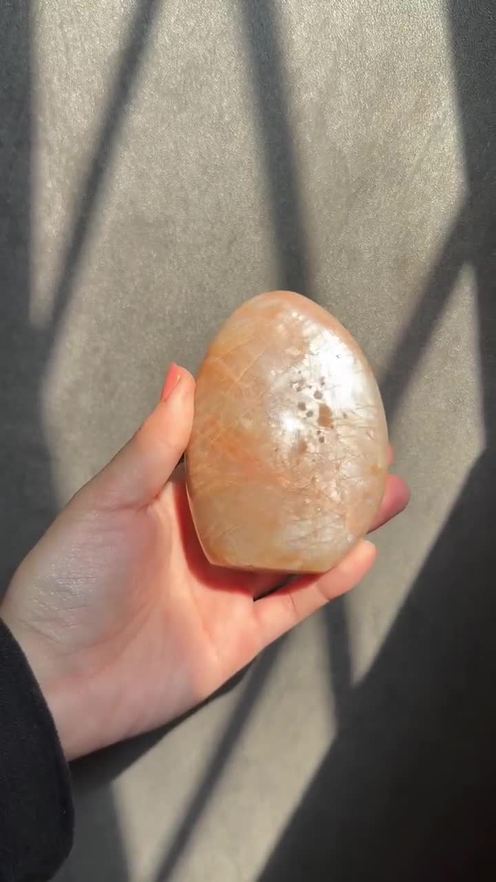 Stunning HQ Peach Moonstone Freeform! - Etsy