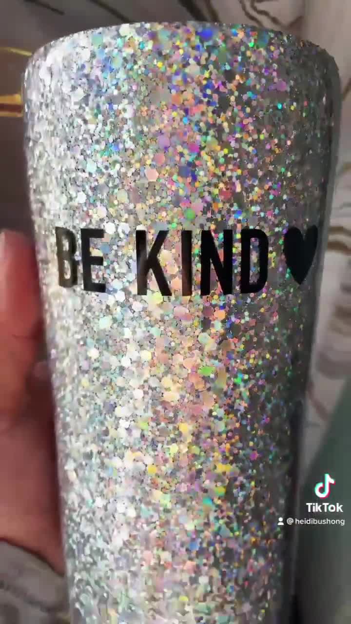 Custom Stainless Steel Tumbler These beautiful tumblers are handmade with  glitter and lots of love! Each tum…