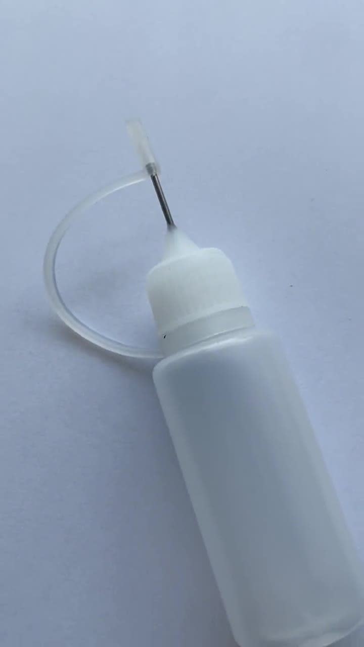 2pcs 15ml Empty Bottle With Precise Needle Tip for Glue Quilling