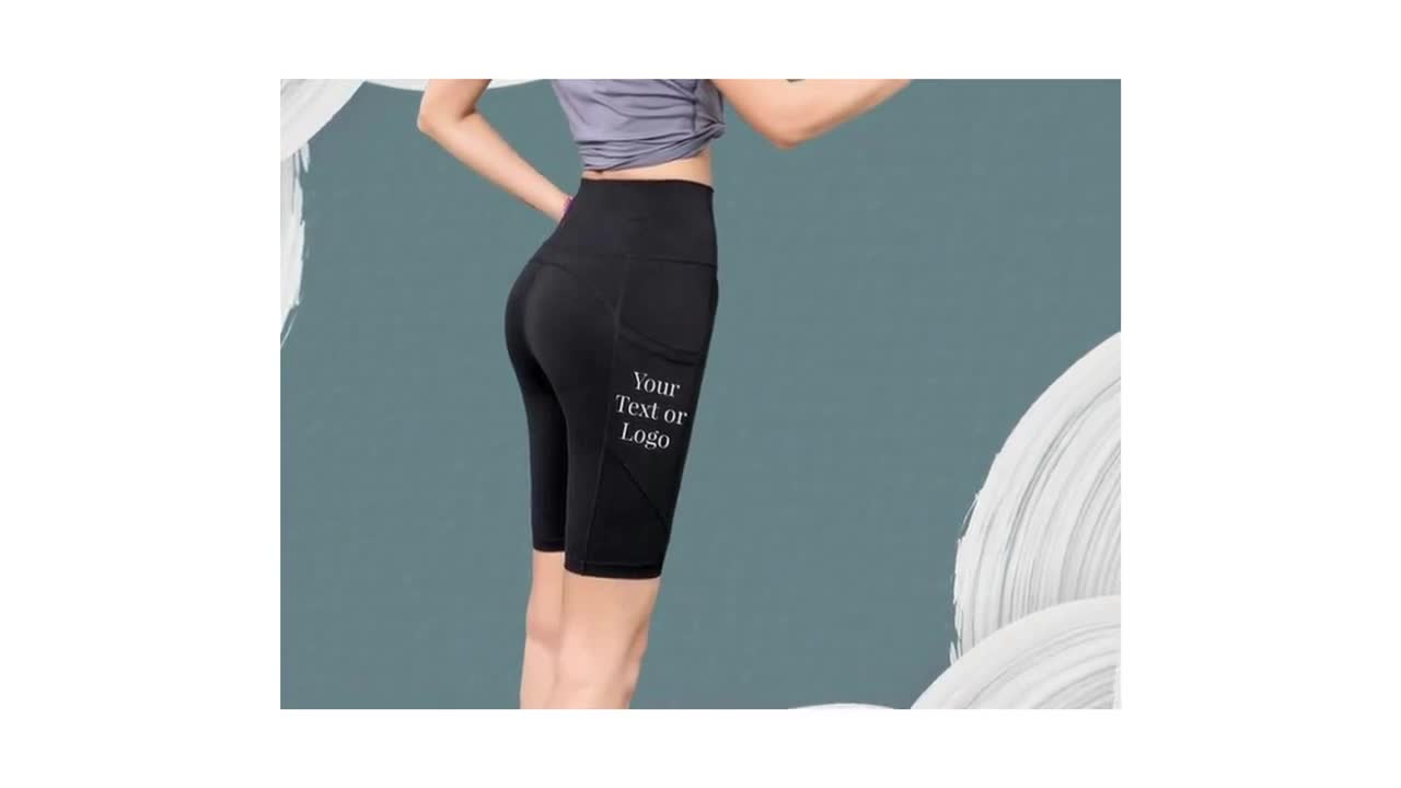 Workout Shorts. Custom Running Shorts for Women. Yoga Shorts