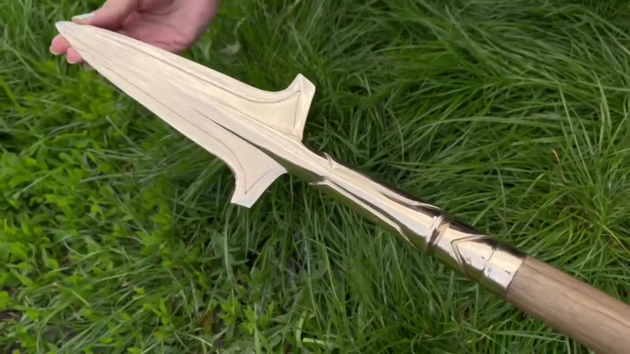 レオニダスの槍のレプリカ - 手作りの武器 - 槍の複製 - 暗殺者の槍に