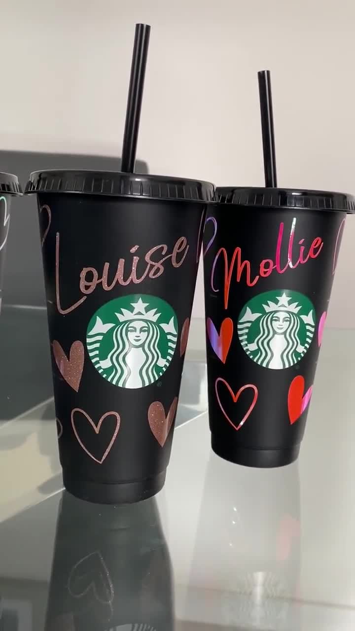 Tazza Starbucks, tazza Starbucks cuore, tazza fredda, tazza fredda  personalizzata, tazza da caffè riutilizzabile, regali personalizzati, tazza  da caffè da asporto, Starbucks personalizzato -  Italia