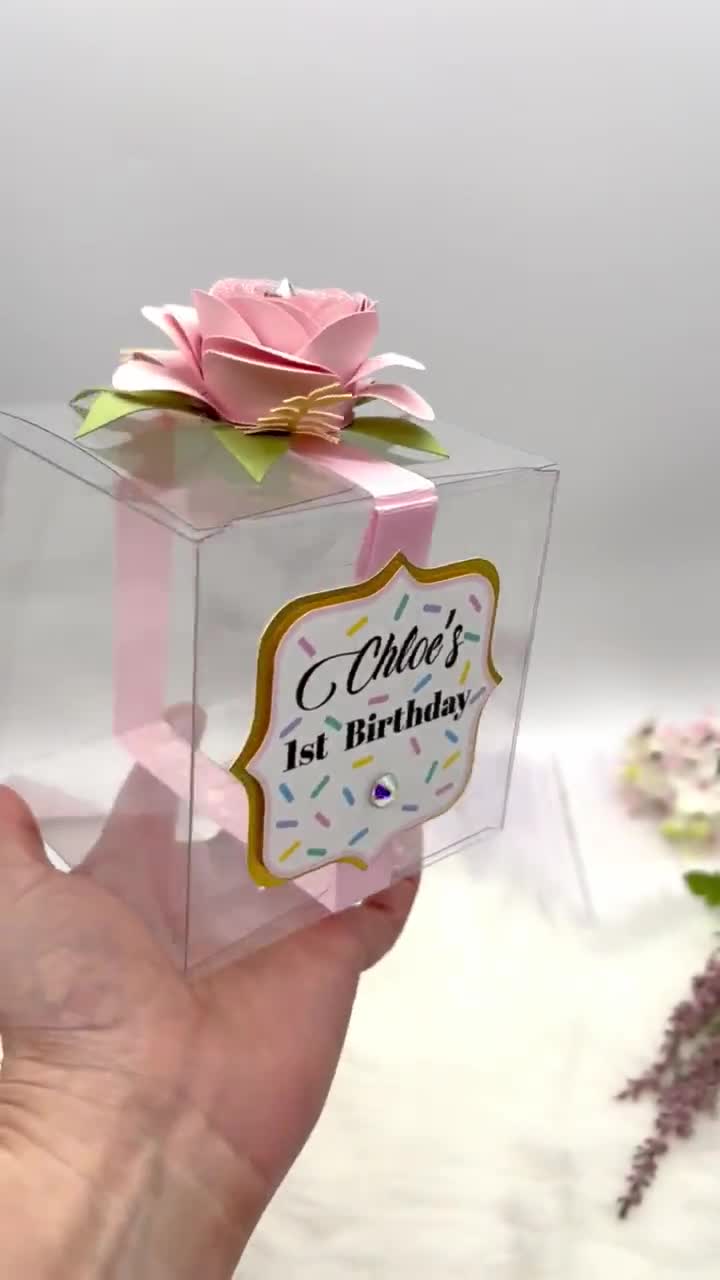 Clear Party Favor Box For Baby Shower, Weddings, Quinceanera