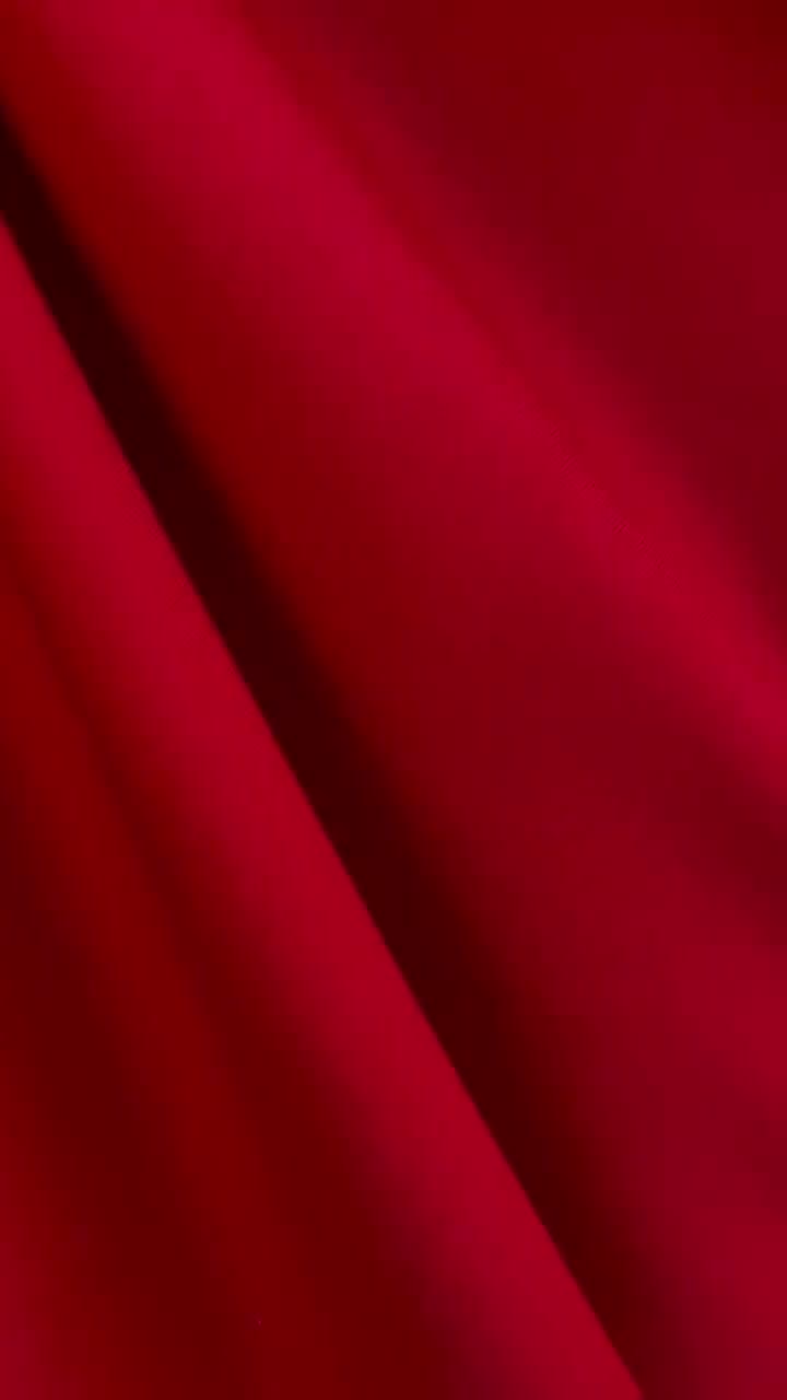 Red All Over Sequins Velvet Fabric. Red Sequin on Stretch Velvet