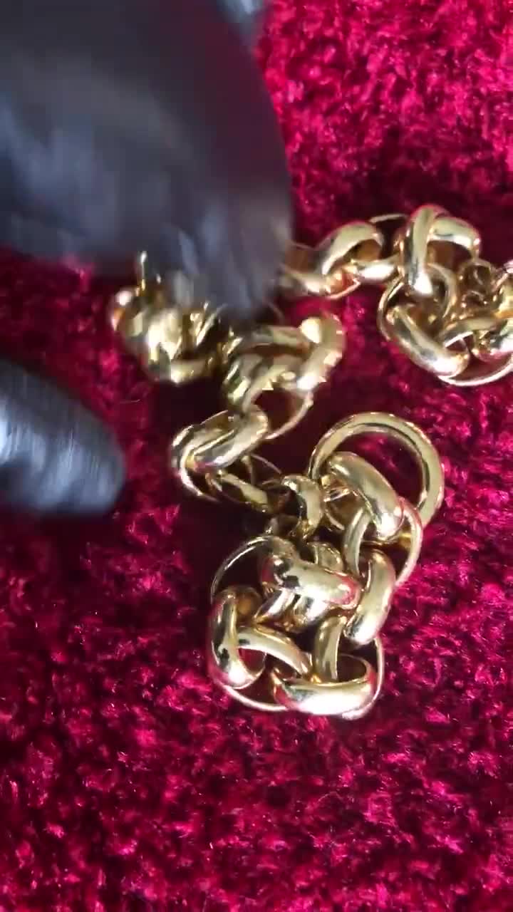 Iconic Ralph Lauren Gold Chain Necklace, KY Derby , Chunky