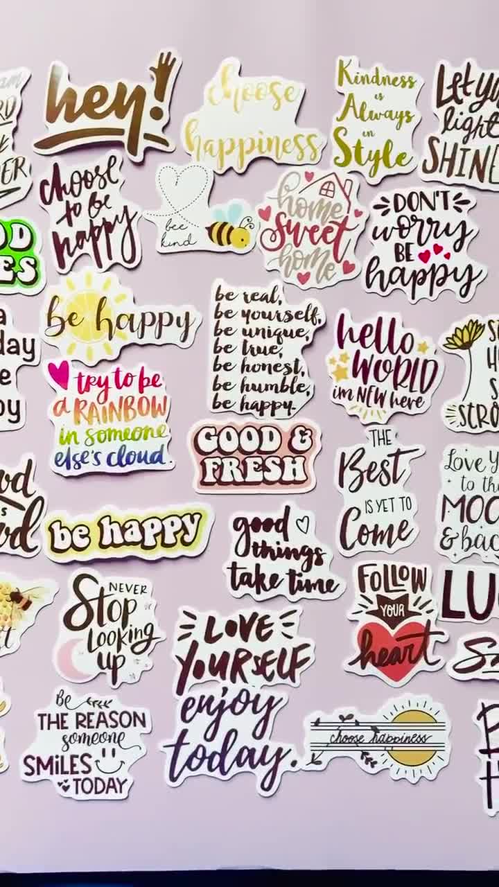 Motivational Stickers Pack of 7, Inspirational Stickers, Laptop Stickers, Encouraging  Stickers, Positive Labels, Notebook Stickers Set 