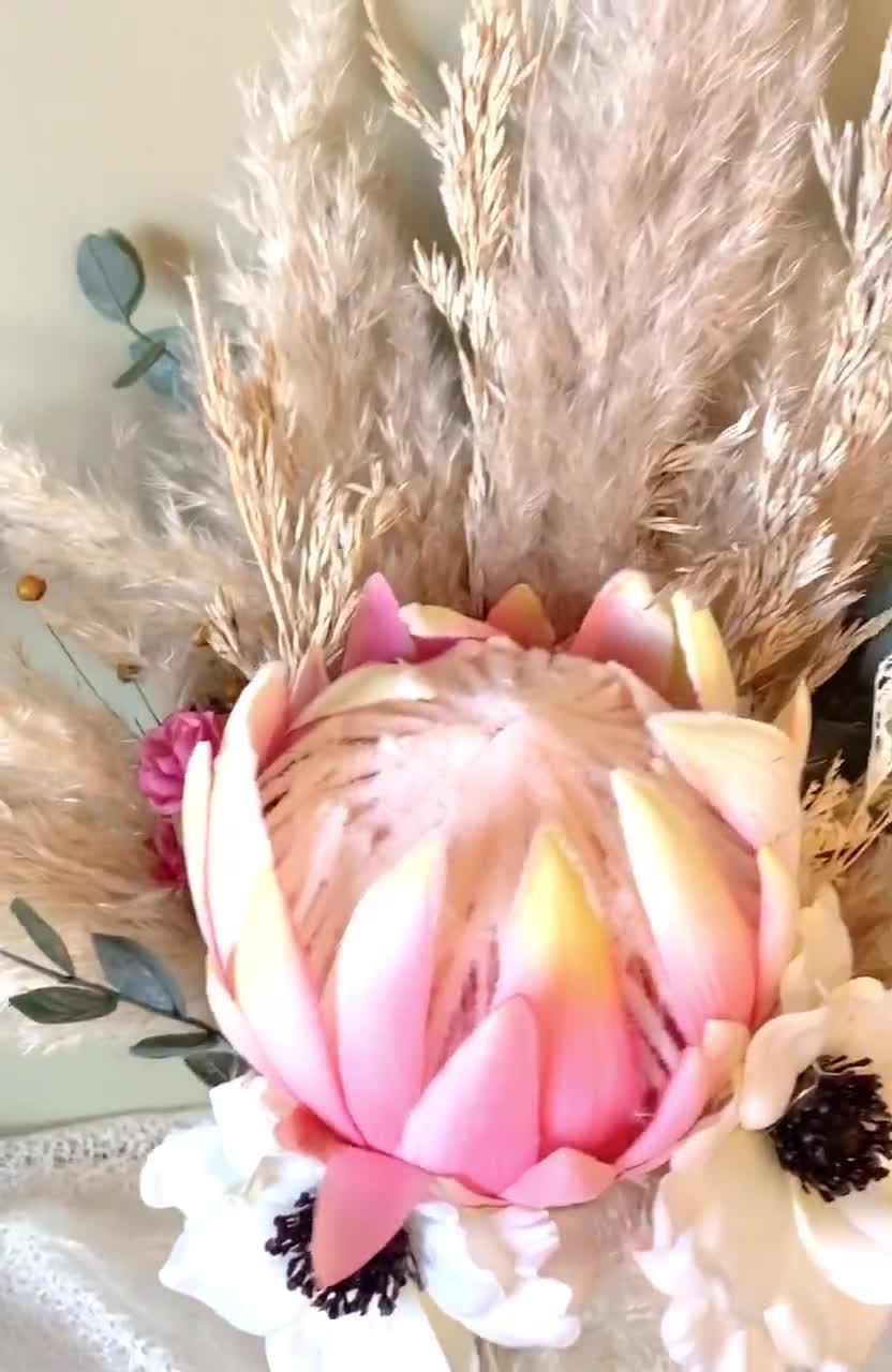 Protea Pearl Blush - Mostly white! - Protea Patch