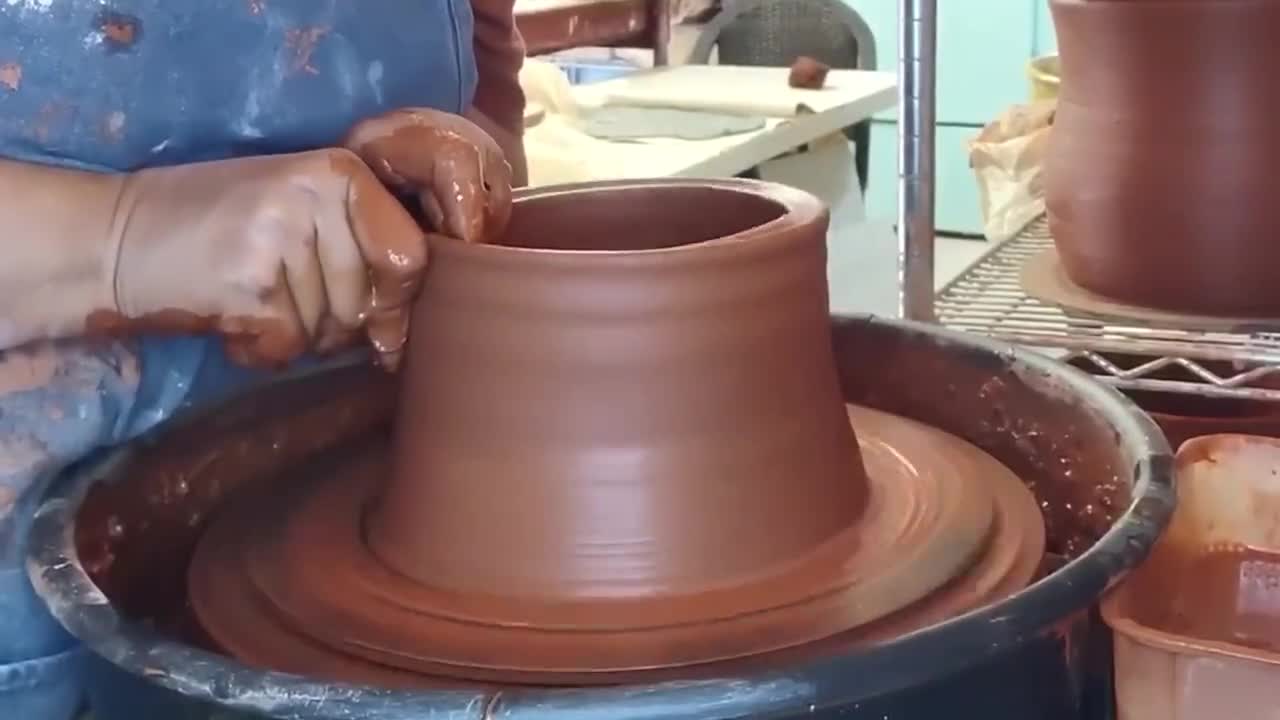 Large Lidded Jar Set in Aqua Mist — Back Bay Pottery