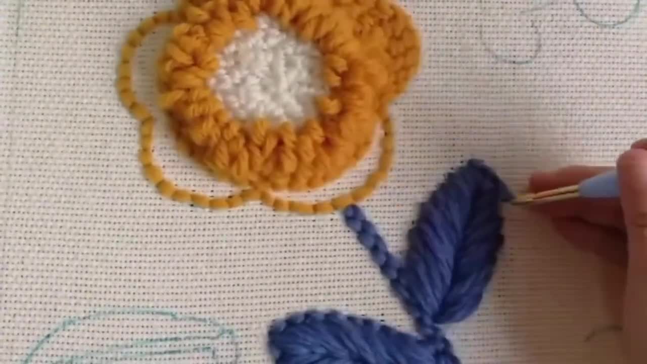 2 Pcs /punch Needle Embroidery Kit/ Beginner Punch Needle Kit/ Cross Stitch  Kit/ Diy Kit for Adults 