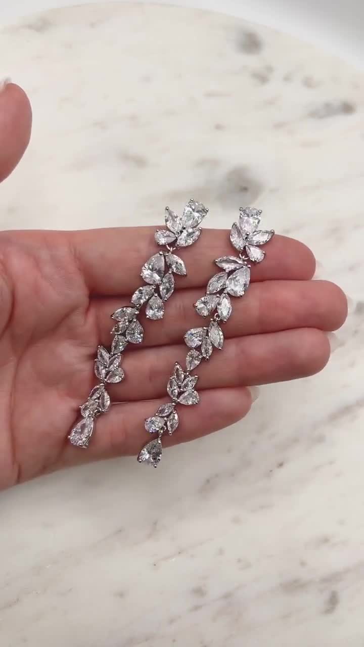 Orecchini A Bottone In Argento 925 Con Zirconi Cubici – Delicata Corona Di Cristalli Per Donne E Ragazze, Gioielli Da Sposa O Festa