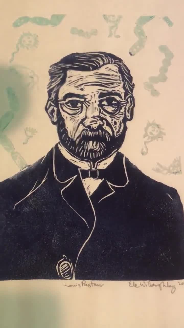 Louis Pasteur Directed Drawing 