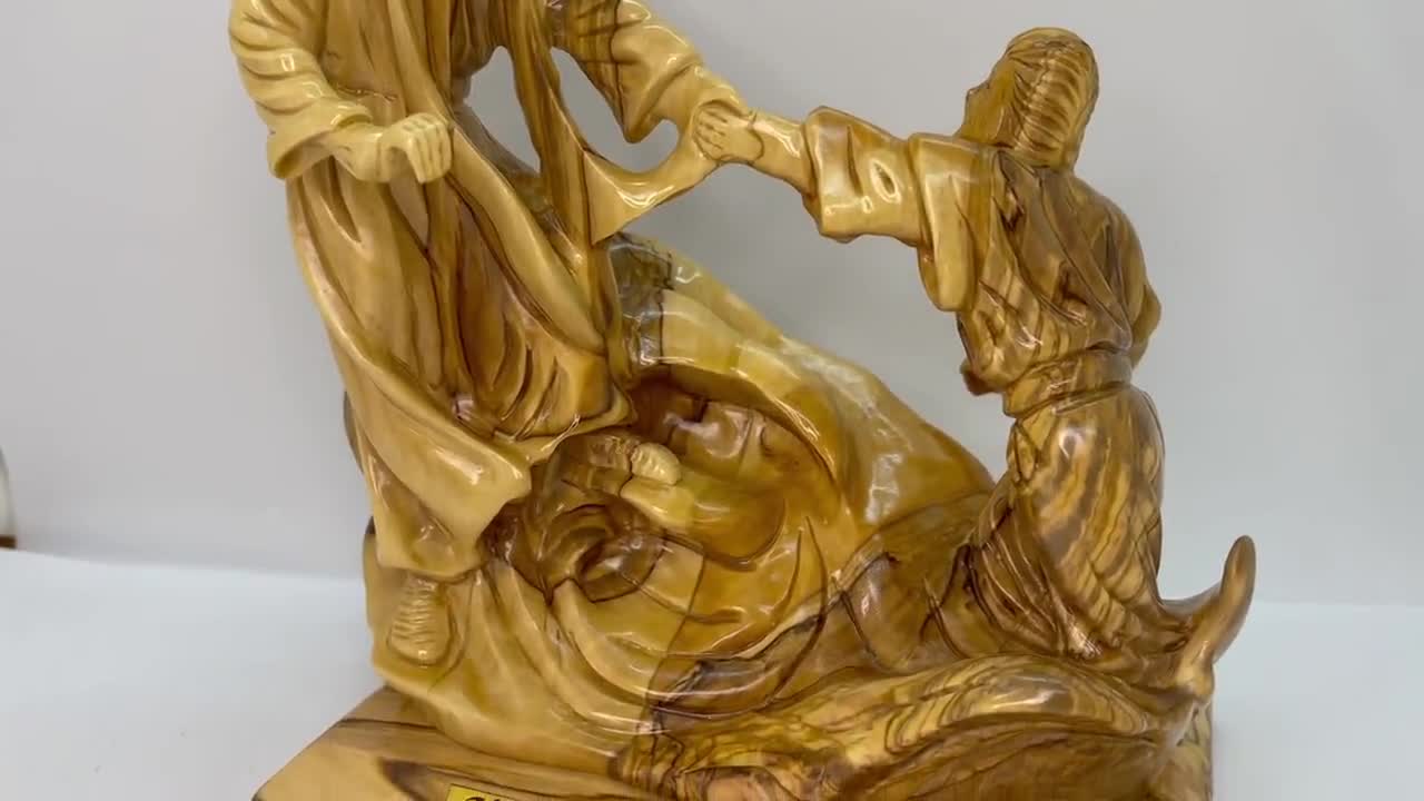 キリスト ブロンズ像 Jesus Olive Bronze オリーブの木 Christ オリーブの木 ブロンズ像 Jesus Olive Bronze インテリア on
