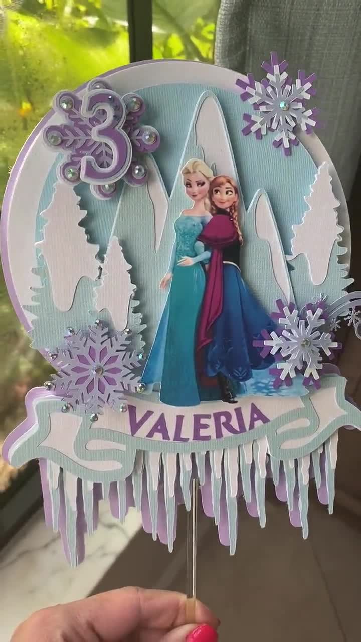 Decoración para tarta de Elsa con picks de Frozen II - 3 unidades por 9,95 €