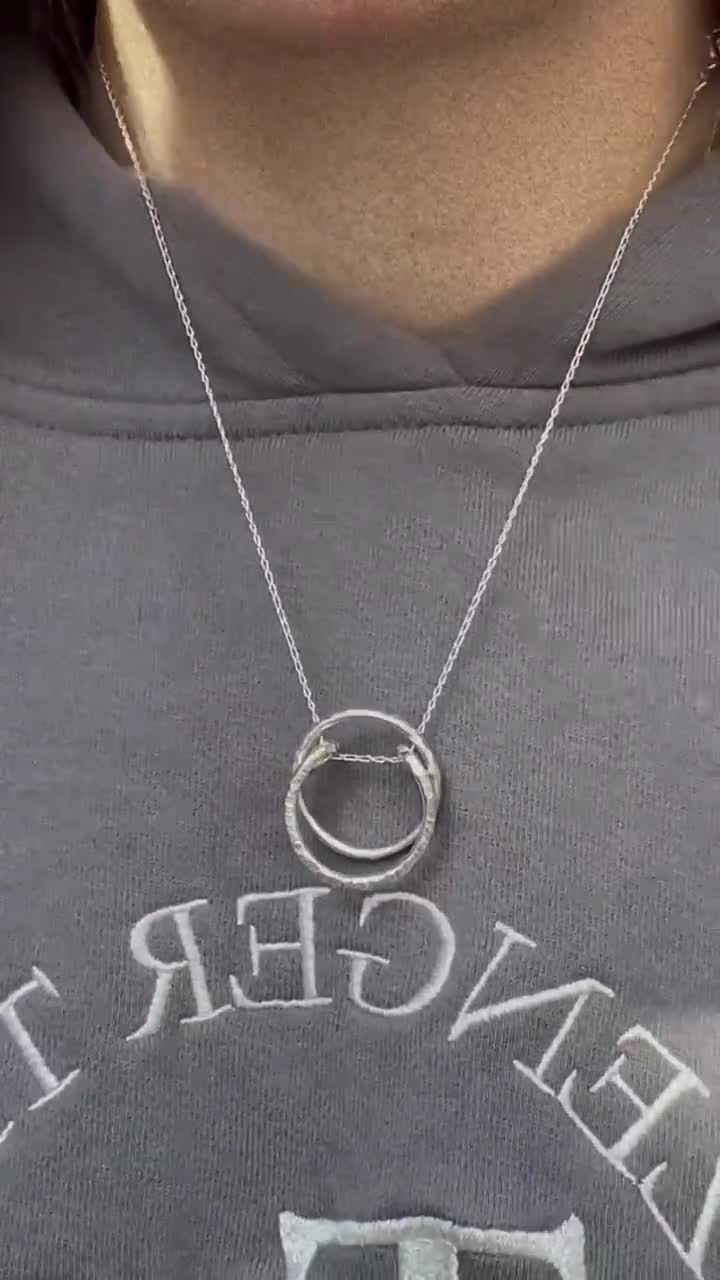 Collar Con Soporte Para Anillo Hobbspring Acero Inoxidable