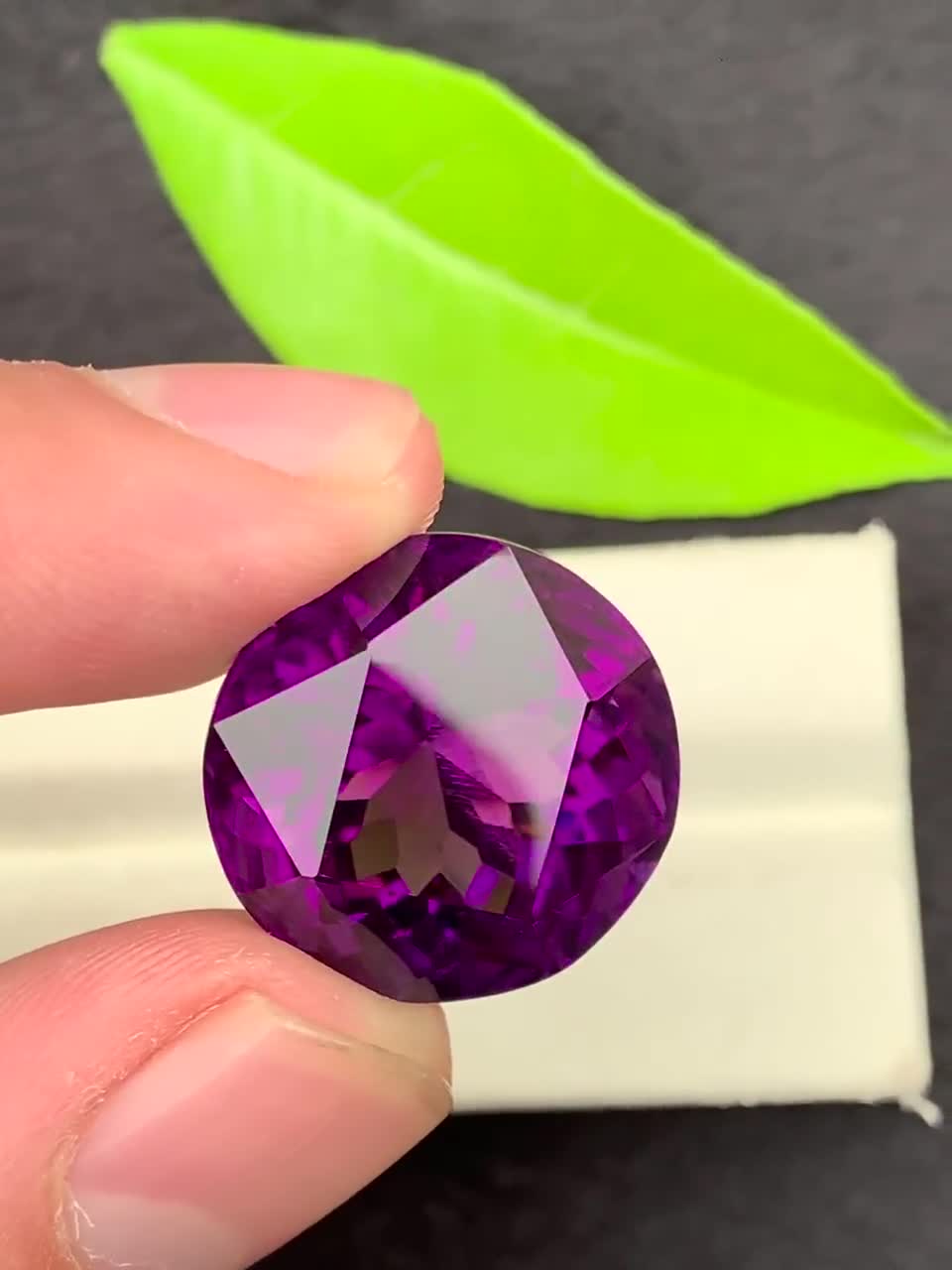 Precision Cut outlet Amethyst Gemstone, Perfect Cut, Excellent Luster, Purple Pink Color Amethyst Faceted Gemstone Loupe Clean - 18.95 Carats