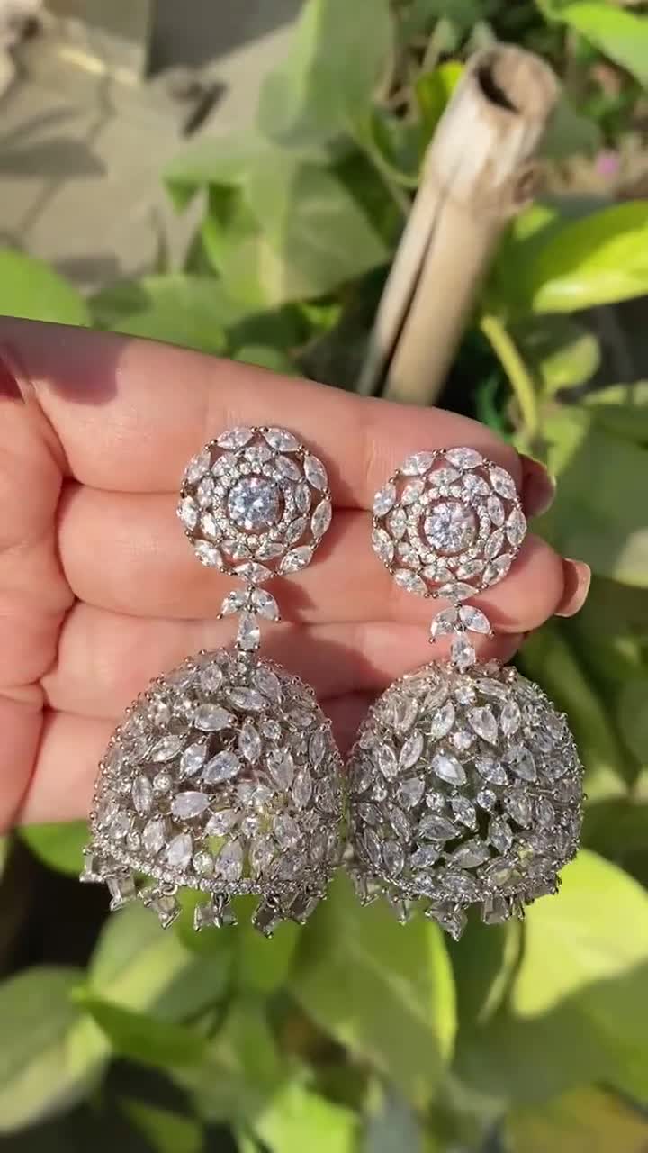 Zircon jhumkas store