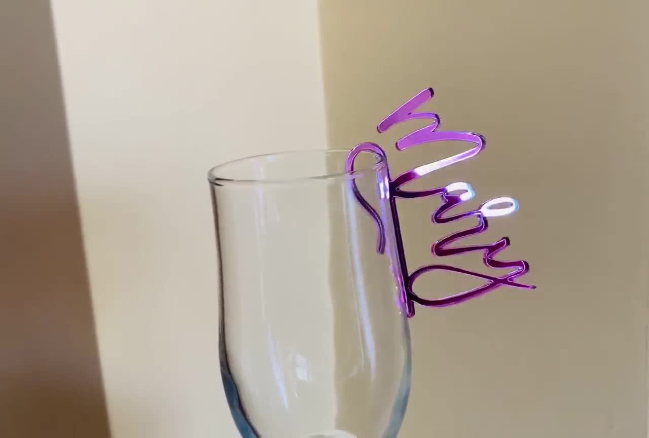 Buy Freestanding custom wine glass charms with Custom Designs 