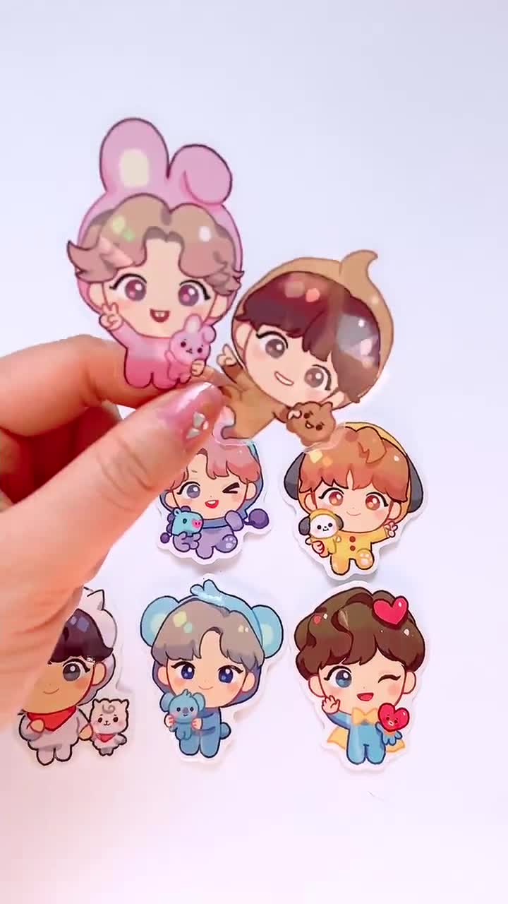 BT21 Clear Stickers [BTS] – KiwiShop