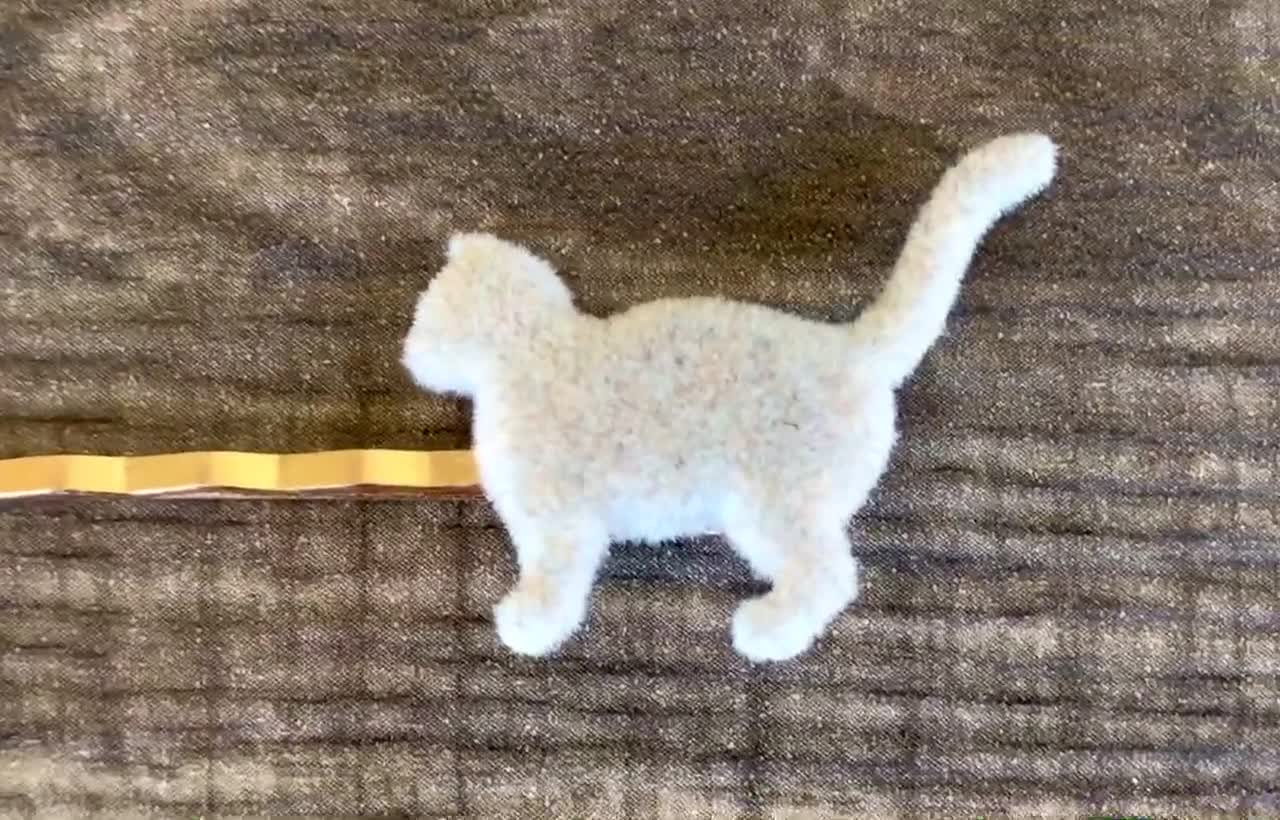 Cat Hair Pins, Cat Bobby Pins, Womens Hair Pins, Brown Cat Hair Pins,  Decorative