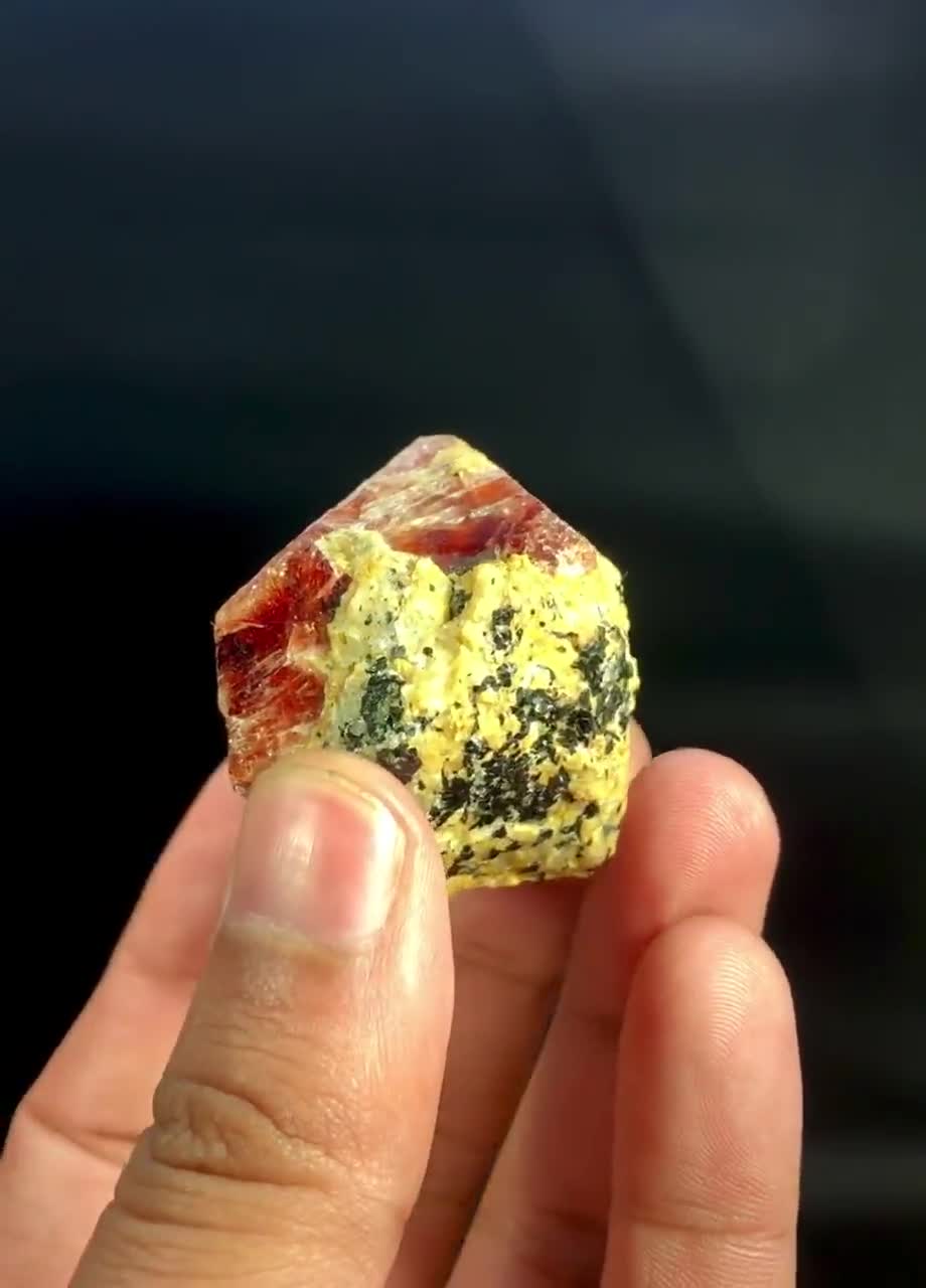 Red Zircon Crystal, Zircon Stone, Red Zirconia, Zircon