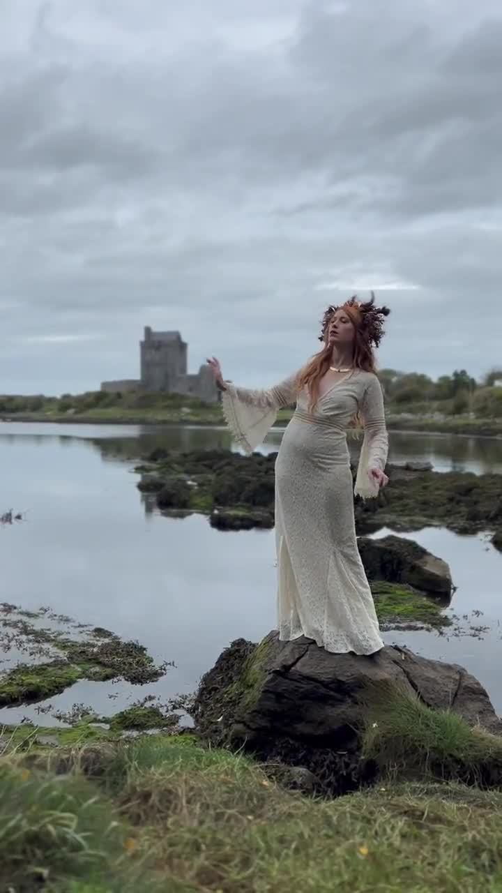Open Low Back Wedding Dress. Ethical Dresses. — Celtic Fusion