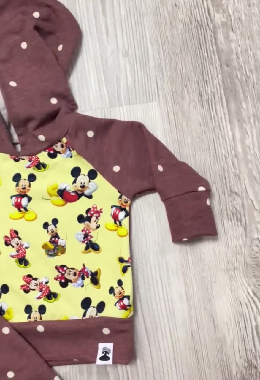 Hoodies and Jogger Minnie and Mickey Mouse Outfit, Baby Toddler Mikey Mouse  Joggers , Polka Dot Hoodie Sweatshirt, Neutral Infant Clothes 