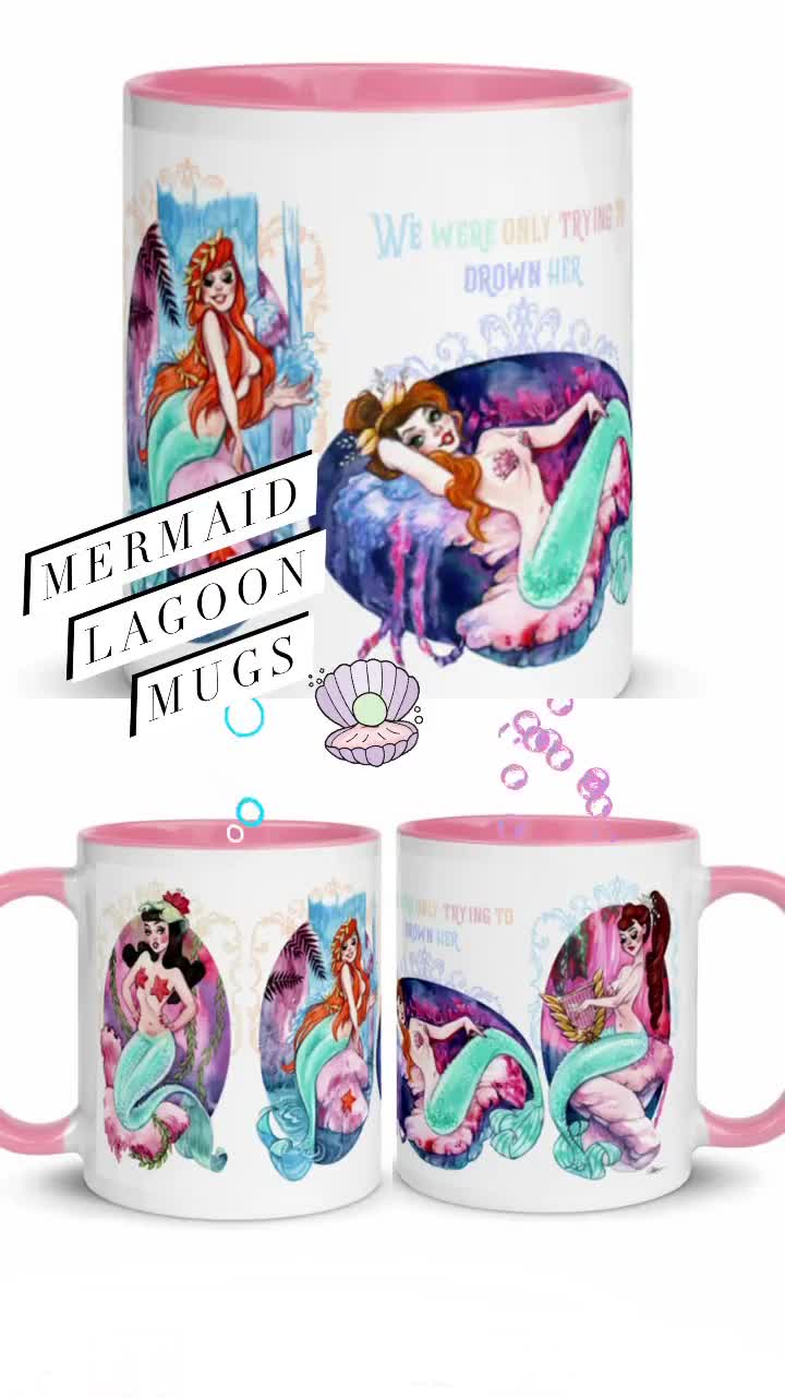 Disney Coffee Cup - The Little Mermaid Ariel and Eric Lagoon